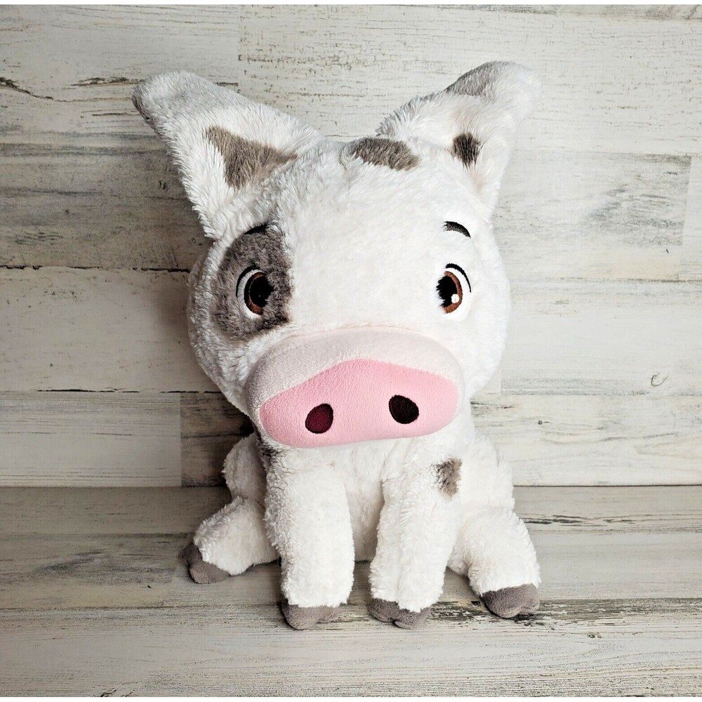 Official Disney Moana PUA Pig Sitting Plush 12” Spotted Stuffed Animal Toy CLEAN